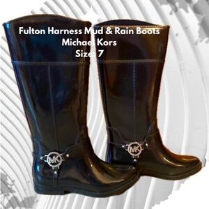 MICHAEL KORS Fulton Harness Mud & Rain Boots